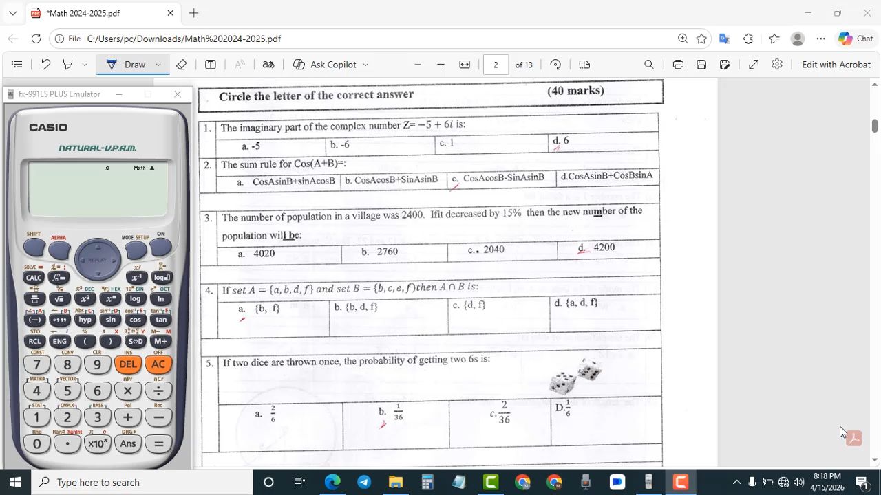 Revision Math Form 4